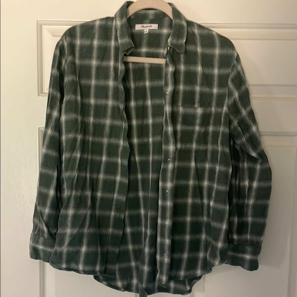 Madewell Plaid Button Down Shirt